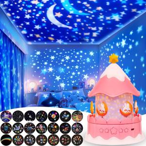 TEMU 21 in 1 아트 데코 홈 행성관 프로젝터, 360° 회전 LED 별빛 야간 조명 프로젝터 램프, 조절 가능, USB 전원, 범용 휴일 테마 별, 별빛 바다 세계 야간 조명 프로젝터, 침실, 생일, 크리스마스용