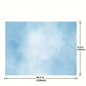 TEMU 1pc 폴리에스테르 블루 텍스처 배경 6.5x10ft - 생일, 테일게이트 및 일반 행사용 다용도 배너 - 전기 필요 없음 - 베이비 블루 포트레이트 사진 촬영 및 스튜디오 프롭에 이상적