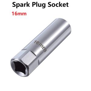 TEMU 2-in-1 자석 스파크 플러그 소켓 렌치 키 어댑터, 14mm & 16mm, 강철 재질, 자동차 엔진 수리용 유니버설 피트, 설치 및 제거에 적합한 토크, 자동차 수리 도구 키트