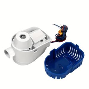 TEMU 1100GPH 12V 자동 수중 배수 펌프 - 보트, 요트, 모터, 해상기, 및 집배선에서 물을 빠르게 제거, 내장 자동 플로트 스위치 기능 포함, 배터리 없음