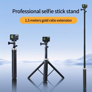 TEMU TELESIN 59인치 셀카봉 삼각대, 360도 확장 볼헤드 & 모노포드 핸들, GoPro Max Hero 11 10 9용, Insta360 X3 X4 Ace Pro 액션 카메라, DJI Action 5 Pro 3 4 OSMO용 셀카스틱