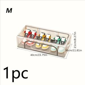 TEMU 1pc PVC 투명 신발 보관 상자, 간단하고 현대적, 직사각형, 2개의 투명 창이 있는, 침대 아래 보관용, 일상 가정 정리용 1-4개 신발 보관