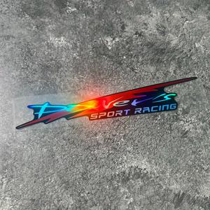 TEMU 1pc POWEIS 스포츠 레이싱 스타일 자동차 스티커, 바디 범퍼 스크래치 커버업, 방수 및 자외선 차단, DIY 장식 스티커