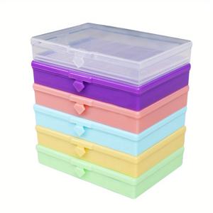TEMU 6pcs/set 2 in1 아트 트레이 & 보관 상자, 페인팅 트레이 도구 액세스, DIY 공예 액세서리 보석 비즈 카드 보관 상자