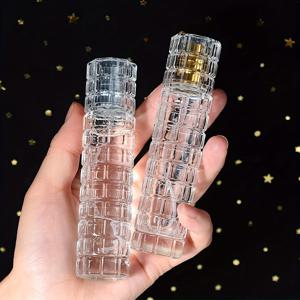 TEMU 2개입 30ml 유리 스프레이 병, 고급 리필 가능한 향수 분무기 빈 스프레이 병 여행용 코롱 퍼프 박스 병 휴대용, 향수병, 방, 침실, 일상 사용 가능 병(황금색, 은빛)