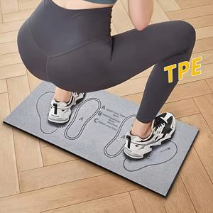 TEMU 요가, 및 엉덩이 운동용 1개 0.6cm/0.24인치 두께 미끄럼 방지 스쿼트 패드 - 홈짐, 스쿼트, 런지, 덤벨 운동을 위한 기계 직조 운동 매트 - 단색 회색/분홍색/보라색, 피트니스 스쿼트 패드 | 기능적인 피트니스 장비 | 미끄럼 방지 표면, 요가 매트