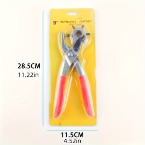 TEMU 헤비듀티 인조 가죽 펀처, 벨트, 시계줄, 개 목걸이, 안장, 신발, 직물용 DIY 홈 또는 공예 프로젝트에 적합한 퍼포레이터