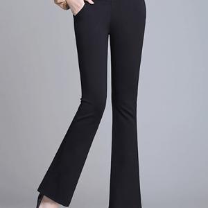 TEMU 여성 봄 정장 부츠컷 팬츠 데일리 캐주얼