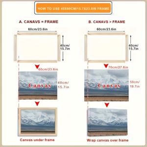TEMU 1 세트 DIY 목 캔버스 사진 프레임 - 30x40, 40x50, 40x60, 50x70cm 크기 | 완성되지 않은 목 바리, 핑거 및 스크루로 사용할 수 있는 캔버스 프린트, 오일 페인팅 및 벽 예술 갤러리 장식, 갤러리 벽 예술 | 현대 갤러리 장식 | 튼튼한 벽 예술, 캔버스 벽 예술