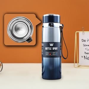 TEMU 1개 800ml/ 20.29oz 스테인리스 스틸 더블 여행용 컵 머그 레이어 단열 물병 음료용 두꺼운 단열 진공 컵 차 커피 비즈니스 대용량 야외 휴대용 스포츠 포트 크리스마스 선물에 적합