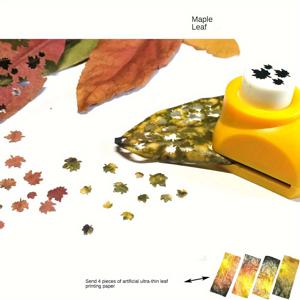 TEMU 모델 장면용 DIY 잎사귀 제작기 1세트, 플래너 장면 장식 및 개인 계획용, 초박형 인공 잎사귀 인쇄지 4장 포함