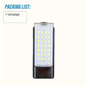 TEMU 초강력 충전식 미니 LED 손전등 키체인 - 다용도 작업 및 캠핑 라이트, USB 충전, 다양한 모드, 흰색 & 빨간색 조명 옵션, 휴대용