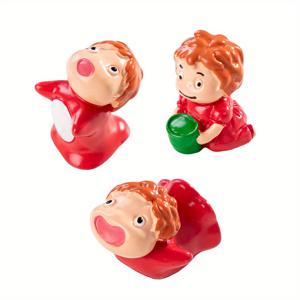 TEMU 3pcs 금붕어 자매 만화 인어 풍경 랜드스케이프 데스크탑 장식 작은 장식 인형 공예 DIY 레진 액세서리