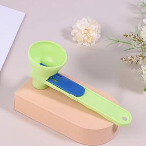 TEMU 1개 단백질 파우더 계량 깔때기, 밀크파우더 및 보충제용 디자인의 깔때기가 있는 깔끔한 프로틴 스쿱, 주방 도구