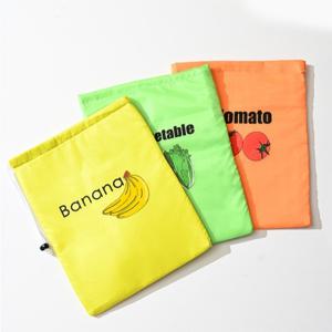 TEMU 3pcs 재사용 가능한 과일 및 채소 보관 가방 - 폴리에스터 메쉬 가방, 드로스트링으로 신선한 과일과 채소, 바나나, 레터스, 토마토, 벨 페퍼를 위한 드로스트링으로 - 주방, RV 및 가정 조직에 이상적, 신선한 과일과 채소 보관|현대 스타일| 내구성 있는 메쉬