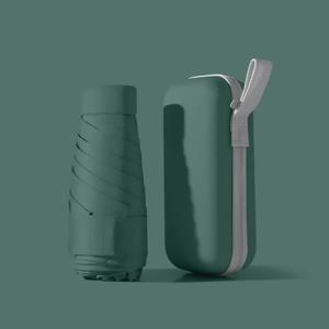 TEMU 미니 경량 포켓 우산, 이중 리브 디자인, 방풍 및 자외선 차단 기능, 고품질 210T 원단, 휴대용 컴팩트 방수 우산, 여행 및 야외 활동에 완벽한 스타일리시 미니 귀여운 우산 (캐리어 케이스 포함), 어머니날 선물 추천