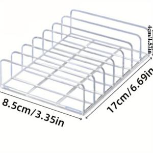 TEMU 클리어 아크릴 메이크업 오가나이저 1개, 눈썹 팔레트, CD, 안경 액세서리 보관을 위한 디자인. 1개에서 6개까지 보관할 수 있으며, 가정 정리용으로 공간 효율적이고 편리한 보관 솔루션입니다.