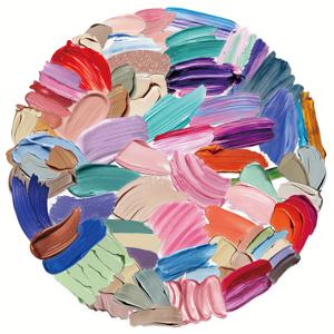 TEMU 60개 비닐 에스테틱 스티커 세트 - 재사용 가능한 자체 접착 만화 컬러 팔레트 데칼, 스케치북, 저널, 스케이트보드, 물병, 자동차 및 안전모 커스터마이징을 위한 생동감 넘치는 혼합 색상 | 생생한 스티커 | 재사용 가능 스티커
