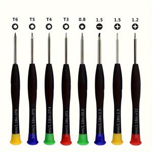 TEMU 8pcs 정밀 스크류 드라이버 세트, 소형 자석 스크류 드라이버 세트, 전자, 휴대폰, 시계, 안경, 노트북에 적합