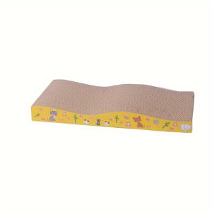 TEMU 고양이 긁는 매트, 골판지 고양이 대화 형 Scratcher 장난감, 소형 중형 및 대형 고양이 용 내마모성 고양이 발톱 연삭 패드