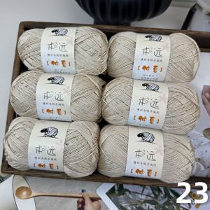 TEMU 6개 묶음 300g 봄 여름 린넨 같은 대나무 섬유 실 - 긴 섹션 염색, 6가지 자연 색상 (린넨/카키/살구색/베이지/블루) 니트 티셔츠, 드레스, 숄용 - 통기성 좋고 수분 흡수, 손으로 만든 의류 | 장식용 린넨실|린넨|뜨개실