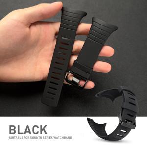 TEMU 실리콘 스포츠 워치 밴드, SUUNTO Core 시리즈와 호환, 세련된 운동 스타일, 배터리 불필요