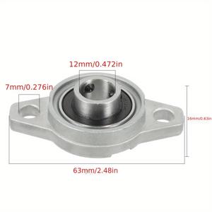 TEMU 4/10pcs KFL000 KFL004 KFL005 KFL006 KFL08 KL08 FL08 08 8 12mm 베개 블록 마름모꼴 베어링 아연 합금 삽입 선형 베어링 샤프트