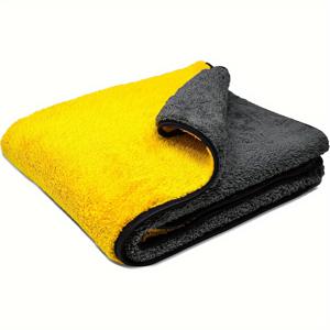 TEMU 대형 사이즈 자동차용 마이크로화이버 타월 건조용 90cmx60cm 흡수력 빠른 건조 자동차 및 외부 청소용 타월 800gsm