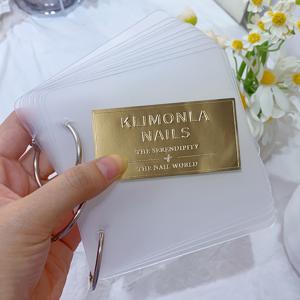 TEMU KLIMONA 네일 아크릴 네일 컬러 스와치 북, 투명 네일 아트 샘플 컬렉션, 휴대용 폴리비닐 클로라이드 디스플레이 케이스, 매니큐어 쇼케이스