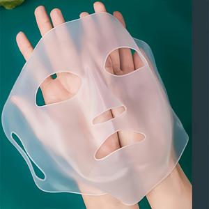 TEMU 1 재사용 가능한 3D 실리콘 얼굴 마스크 커버, 귀걸이 루프 포함 - 보습, 주름 감소 및 탄력, 모든 피부 타입에 적합, 포름알데히드 무함유, 전원 필요 없음, 필수 얼굴 관리 액세서리, 안티에이징 트리트먼트|귀걸이 루프 마스크|유연한 마스크, 실리콘 마스크 커버, 주름 방지, 탄력, 포름알데히드 무함유, 얼굴 관리 액세서리