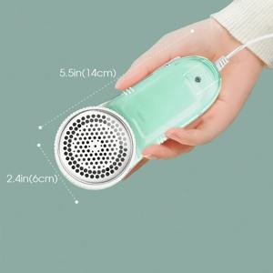 TEMU 전기 패브릭 쉐이버 옷 린트 제거기 스웨터 헤어 볼 트리머 라인 커터, 소파 및 옷용 교체 가능한 스테인리스 스틸 블레이드 포함