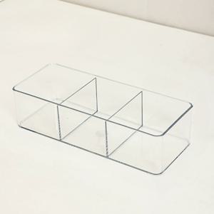 TEMU 1개 3단 아크릴 화장품 정리함 - 스택 가능 360° 회전 메이크업 수납 서랍, 드레서·욕실·주방용 - 이스터 데이 선물 아이디어, 세련된 모던 디자인, 투명 구조, 컴팩트한 사이즈, 내구성 플라스틱, 홈 오거나이저