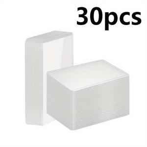 TEMU 고품질 PVC 하드 카드 슬리브 30개 세트, 투명 탑 로더 보호대, 트레이딩 카드, 스포츠 카드, 비즈니스 카드에 적합 - 내구성 있고 투명한 플라스틱, 수집가 및 전문가를 위한 이상적인 카드 슬리브 보호대