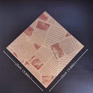 TEMU 신문 스타일 98/200장 25*25CM(9.84*9.84인치) 베이킹 페이퍼, 레스토랑에 적합 - 다기능 비전기식, 내구성 있고 청소하기 쉬움, 샌드위치 랩, 감자튀김, 버거 그릴링 및 요리에 이상적 - 카페, , 바, 뷔페용 포장지, 베이킹 페이퍼, 방유 종이
