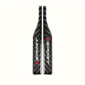 TEMU 2pcs 탄소 섬유 자동차 후면 거울 보호 스티커 - 긁힘 방지, 범용 적합, 스포티한 디자인으로 
