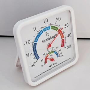 TEMU 실내 가습기 온도계, 데스크탑 온도 및 습도 측정기, 배터리 필요 없음, 플라스틱 재질, 집 온실 모니터링을 위한 정확한 0.1°C 측정, 실내 모니터링 | 현대 온도계 | 내구성 있는 플라스틱 바디