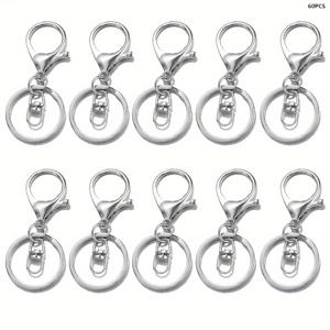 TEMU 20/40/60pcs 로스팅 클로우 스윌크, 로스팅 트리거 스윌클, 키링, 플랫 오픈 링, 주석 합금, DIY 공예, 남성, 여성, 데이 선물, DIY 공예|로스팅 클로우 디자인|내구성 있는 주석 합금, 로스팅 클로우 클라스프|키링