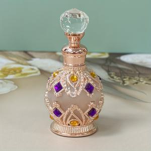 TEMU 15ml 빈티지 라운드 유리 향수병, 두바이 아랍어 스타일, 가정 장식 옷장 장식품, 여성을위한 축제 선물, 가정 일일 사용 및 여행에 필수, 빈 병 전용