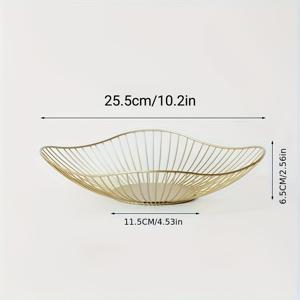TEMU 다용도 금속 과일 & 스낵 바구니 - 주방, 식당, 홈 데코에 완벽함