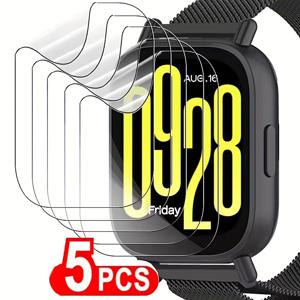 TEMU Redmi Watch 5/5Lite/5Active용 5개 세트 스크린 프로텍터 - 9H 경도 하이드로겔 필름, 스크래치 방지, 쉬운 부착, 배터리 불필요