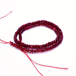 TEMU DIY 주얼리 만들기에 완벽한 115개 4mm 천연 레드 가넷 비즈와 면처리된 플랫 비즈 아바쿠스 비즈