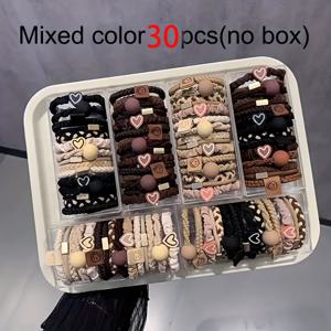 TEMU 30개 세트, 스타일 여성용 헤어밴드 - 귀여운 스위트 팔찌 스타일, 얇은/두꺼운 머리용 무해한 탄성 밴드, 포니테일 및 스포츠에 적합, 집에서 필수품, 발렌타인데이, 어머니날, 추수감사절 선물로 완벽함|스포츠헤어밴드