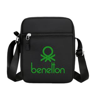 TEMU 1pc Benetton 프린트 크로스바디 가방 - 조절 가능한 어깨 스트랩, 지퍼 클로저, 세련된 옥스포드 천 디자인, 내구성 있는 폴리에스테르 안감, 일상 필수품을 위한 넓은 데일리 백팩, 일상용 백팩 | 세련된 크로스바디 가방 | 조절 가능한 스트랩 가방