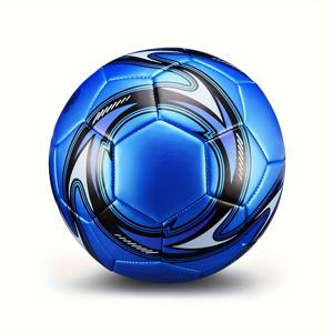 TEMU 일년 내내 사용 가능한 모든 계절에 적합한 내구성 있는 사이즈 5 성인용 축구공 - 고품질, 훈련 및 야외 경기에 매우 적합, 클래식 색상 매칭, 기계 봉제 PVC, 크리스마스, 발렌타인데이, 만우절, 새해, 독립기념일 축하 행사에 매우 적합
