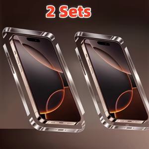 TEMU 2-Pack for apple 16Pro Max/16Pro 측면 스티커, 고화질, 매끄러운 표면, 열가소성 폴리우레탄, 휴대전화 액세서리