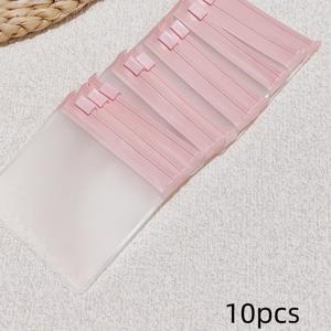 TEMU 10-팩 BASLO 투명 EVA 주얼리 백, 셀프 실링 지퍼, 산화 방지, 내구성 있는 플라스틱 보관 파우치, 액세서리, 주얼리 롤을 위한 다목적 직사각형 오가나이저