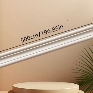 TEMU 1.18인치 x 196.85인치 다기능 벽 코너 스티커 - 장식용 스카프보드 및 허리선 트림, 내구성 있는 보호 엣지 가드, 페인트 및 벽지용 쉬운 붙이기 및 떼기 벽 프레임 프로텍터, 우아한 마감