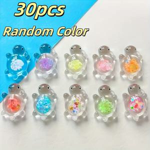 TEMU 30개의 빛나는 거북이 매력, DIY 주얼리용 아크릴 만화 테마 펜던트, 목걸이, 귀걸이, 열쇠고리, 실내외 장식용, 크리스마스, 부활절, 하누카, 추수감사절 바다거북 오너먼트