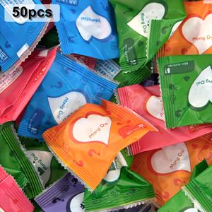TEMU 2D 플랫 - 50pcs 미니어처 음식과 과일 인형 조각품 세트, 플랫백 비즈 레진 장식, 놀라운 블라인드 가방, 공예, 폰 케이스 장식, 스크랩북 핸드 레거드 장식