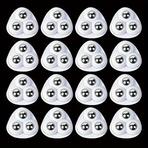 TEMU 16pcs Silent 스테인레스 스틸 캐스터 - 16pcs 8pcs 자체 접착 스티커가 장착된 3개의 스틸 볼 캐스터, 360도 회전, 초착력 자체 접착 캐스터 세트, 보관 상자, 가구, 쓰레기통용 내구성 있는 조용한 가구 (화이트)